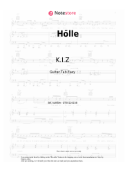 Notas, acordes K.I.Z - Hölle