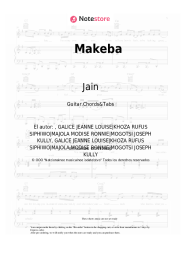 Notas, acordes Jain - Makeba