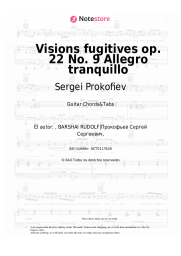 undefined Sergei Prokofiev - Visions fugitives op. 22 No. 9 Allegro tranquillo