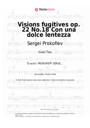 undefined Sergei Prokofiev - Visions fugitives op. 22 No.18 Con una dolce lentezza