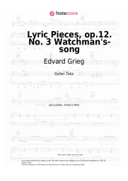 Notas, acordes Edvard Grieg - Lyric Pieces, op.12. No. 3 Watchman's-song