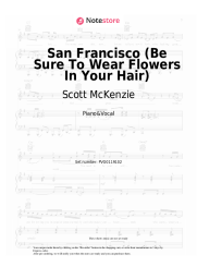 Notas, acordes Scott McKenzie - San Francisco (Be Sure To Wear Flowers In Your Hair)