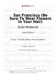 Notas, acordes Scott McKenzie - San Francisco (Be Sure To Wear Flowers In Your Hair)