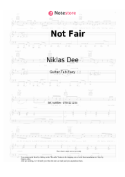 Notas, acordes Niklas Dee, Old Jim, Enny-Mae - Not Fair