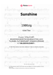 Notas, acordes 1986zig - Sunshine