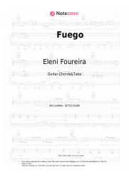 Notas, acordes Eleni Foureira - Fuego