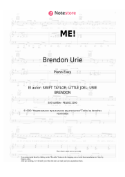 Notas, acordes Brendon Urie - ME!