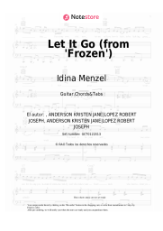 Notas, acordes Idina Menzel - Let It Go (from 'Frozen')