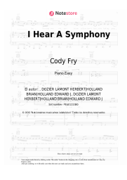 Notas, acordes Cody Fry - I Hear A Symphony