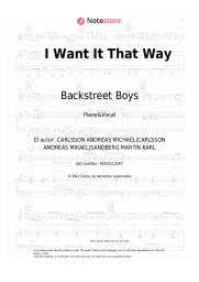 Notas, acordes Backstreet Boys - I Want It That Way