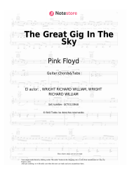 Notas, acordes Pink Floyd - The Great Gig In The Sky