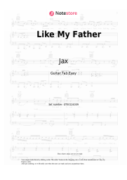 Notas, acordes Jax - Like My Father