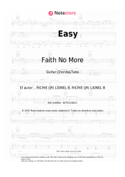 Notas, acordes Faith No More - Easy