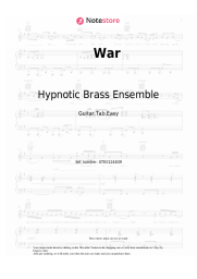 Notas, acordes Hypnotic Brass Ensemble - War