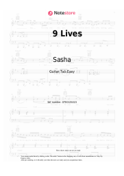 Notas, acordes  Sasha - 9 Lives
