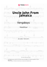 Notas, acordes Vengaboys - Uncle John From Jamaica