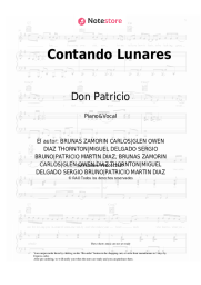 Notas, acordes Don Patricio, Cruz Cafune - Contando Lunares
