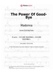 Notas, acordes Madonna - The Power Of Good-Bye
