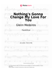 Notas, acordes Glenn Medeiros - Nothing's Gonna Change My Love For You