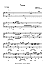 Notas, acordes Lee Brice - Rumor