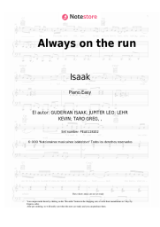 Notas, acordes Isaak - Always on the run