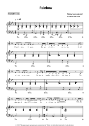 Notas, acordes Kacey Musgraves - Rainbow