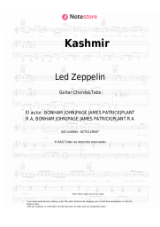 Notas, acordes Led Zeppelin - Kashmir