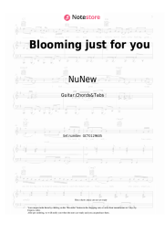 Notas, acordes NuNew, Paul Kim - Blooming just for you