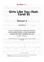 undefined Maroon 5, Cardi B - Girls Like You