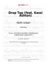 Notas, acordes Keith Urban - Drop Top (feat. Kassi Ashton)