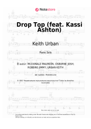 Notas, acordes Keith Urban - Drop Top (feat. Kassi Ashton)