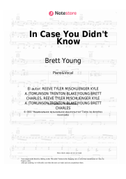 undefined Brett Young - In Case You Didn't Know