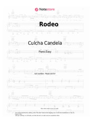 Notas, acordes Culcha Candela - Rodeo