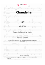 Notas, acordes Sia - Chandelier