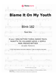 Notas, acordes Blink-182 - Blame It On My Youth