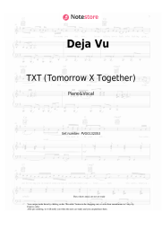 Notas, acordes TXT (Tomorrow X Together) - Deja Vu