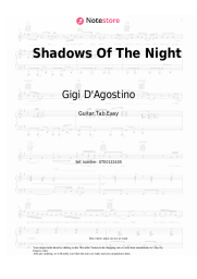 Notas, acordes Gigi D'Agostino, Boostedkids - Shadows Of The Night