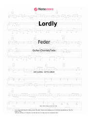 Notas, acordes Feder, Alex Aiono - Lordly