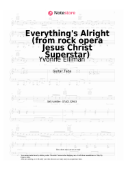 Notas, acordes Yvonne Elliman, Ian Gillan, Murray Head - Everything's Alright (from rock opera Jesus Christ Superstar)