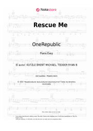 Notas, acordes OneRepublic - Rescue Me