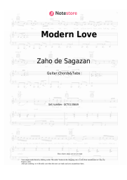 Notas, acordes Zaho de Sagazan - Modern Love