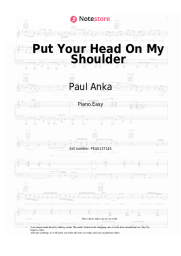 Notas, acordes Paul Anka - Put Your Head On My Shoulder