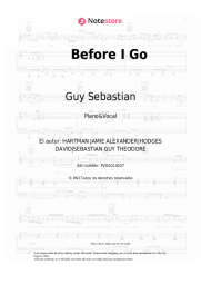 Notas, acordes Guy Sebastian - Before I Go