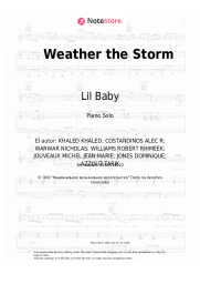 Notas, acordes DJ Khaled, Meek Mill, Lil Baby - Weather the Storm