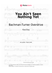 Notas, acordes Bachman-Turner Overdrive - You Ain't Seen Nothing Yet