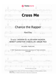 Notas, acordes Ed Sheeran, PnB Rock, Chance the Rapper - Cross Me