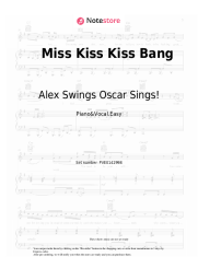 Notas, acordes Alex Swings Oscar Sings! - Miss Kiss Kiss Bang