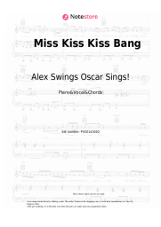 Notas, acordes Alex Swings Oscar Sings! - Miss Kiss Kiss Bang