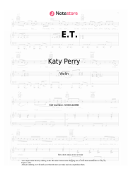 Notas, acordes Katy Perry - E.T.