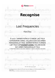 Notas, acordes Lost Frequencies, Flynn - Recognise